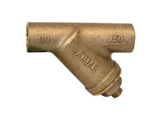 JOMAR 106-406G Lead Free Bronze, Solder Connection, 150 WOG, 20 Stainless Steel Mesh