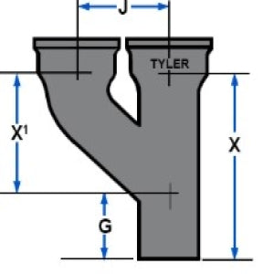 Tyler Pipe 002260 - 4 H Branch SV-135