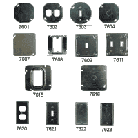 Bramec 7610 One Duplex Receptacle (4 Sq Bx)