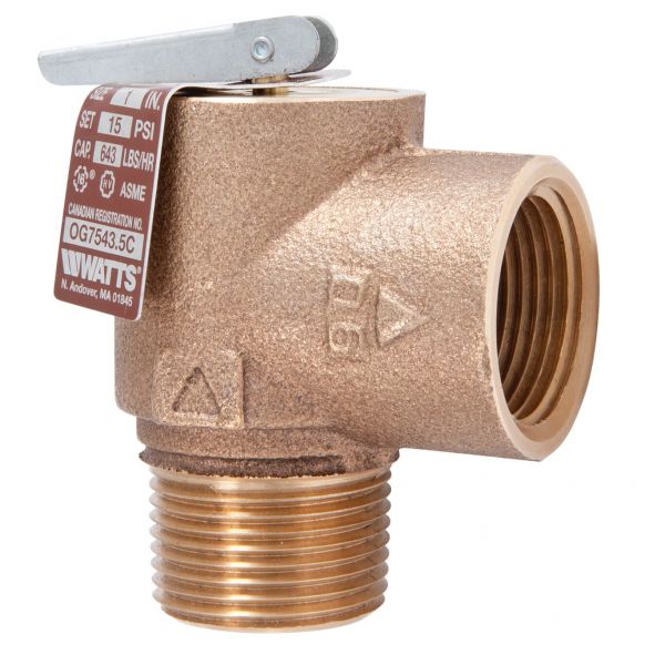 Watts 0346044 Steam Relief Valve 15# 1 Inch