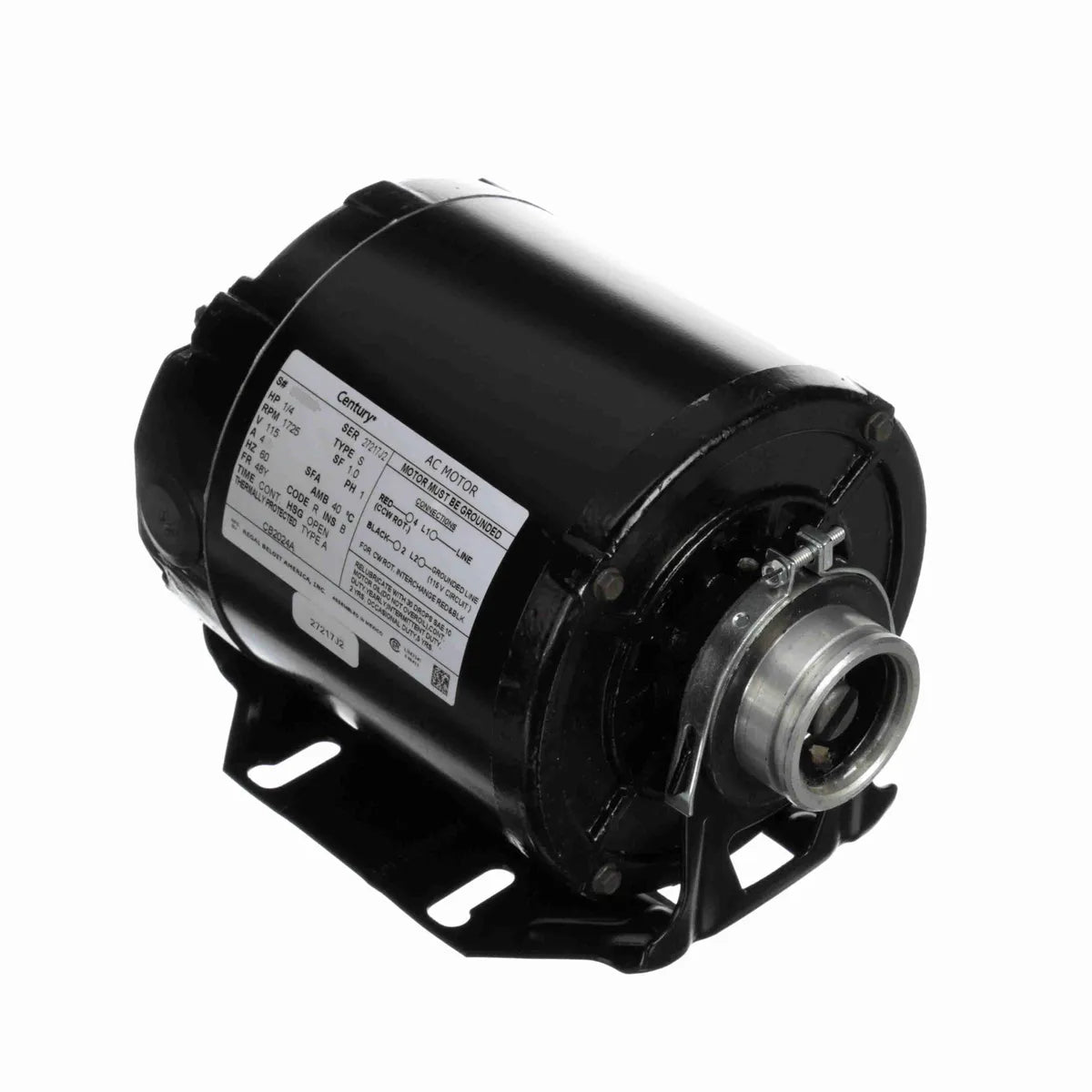 Century CB2024A Carbonator Pump Motor, USE V1 WHEN OUT