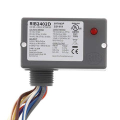 Functional Devices RIB2402D Enclosed Pilot Relay 10 Amp DPDT w/ 24 VAC/DC/208-277 VAC Coil