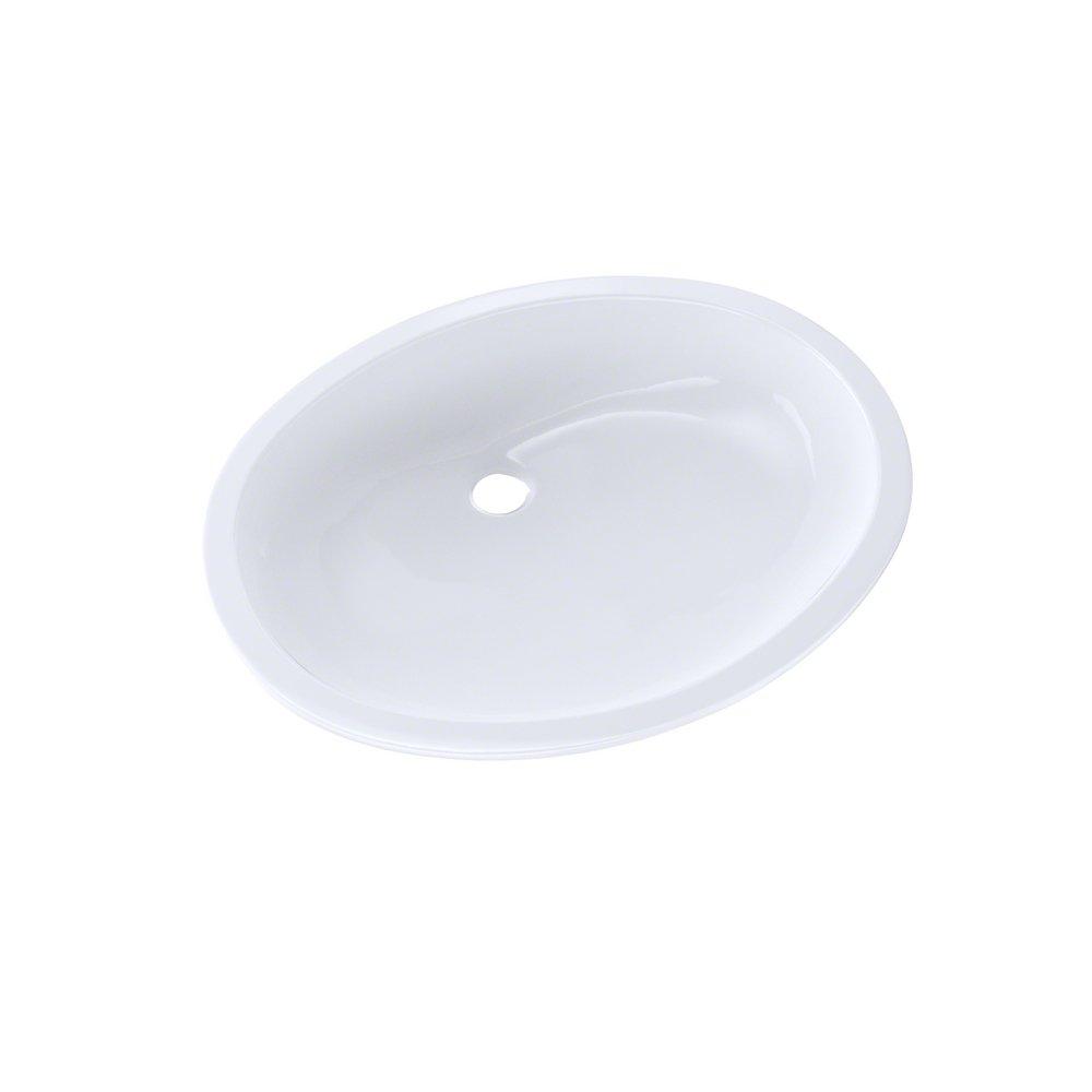 Toto LT597G01 Dantesca Oval Undermount Bathroom Sink with CeFiONtect, Cotton White