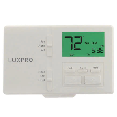 LUX Lux P721-010 Programmable Thermostat Horizontal Mount 2 Heat 1 Cool Replacement P721