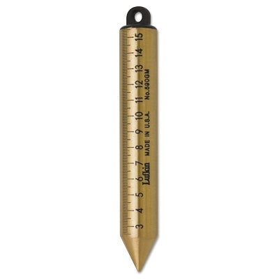 Crescent Lufkin 590GMEN Inage Oil Gauging Plumb Bob 1 inch dia 6.75 inch L Solid Brass SAE/Metric