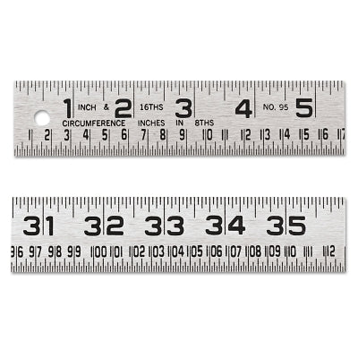 Crescent Lufkin 954FTN Tinner's Steel Circumference Rules 1 1/4 in x 4 ft Steel