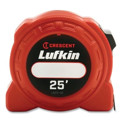 Crescent Lufkin L625-02 L600 Series Power Tape Measure 25 ft Red SAE