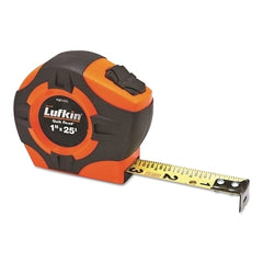 Crescent Lufkin PQR1425N Quickread Power Return Tape 25 ft x 1 in SAE Hi-Viz Orange