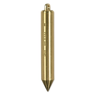 Crescent Lufkin TT590N Inage Oil Gauging Plumb Bob 1 inch Diameter 6.75 inches Length Solid Brass Unmarked