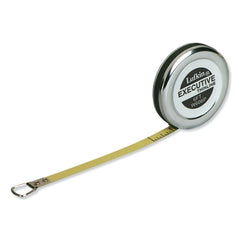 Crescent Lufkin W606PD Executive Diameter Pocket Measuring Tape 1/4 in x 6 ft A19 Blade Yellow Chrome