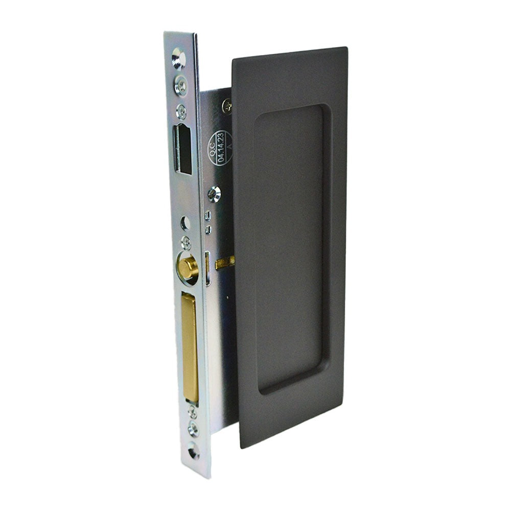 EMTEK Emtek 2114US19138 Pocket Door Mortise Lock Flat Black