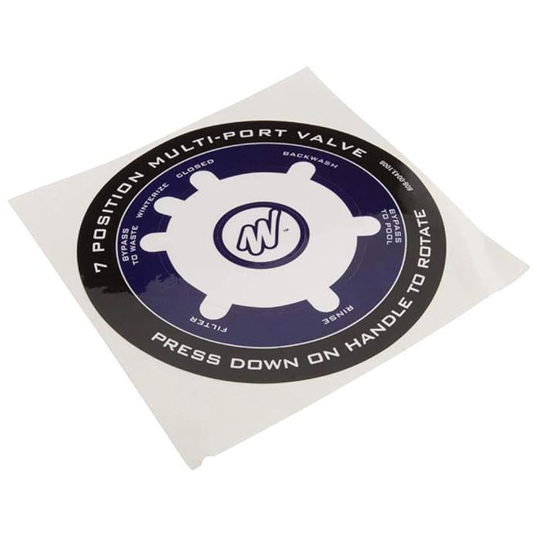 WATERWAY PLASTICS Waterway Plastics 808-0043 Multiport Valve Decal Label