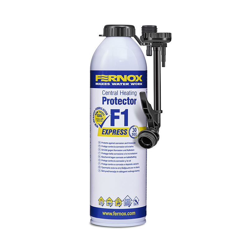 FernoX 62673 F1 Express Central Heating Protector & Inhibitor, For Corrosion & Limescale Protection, 13.53 fl oz Aerosol Can