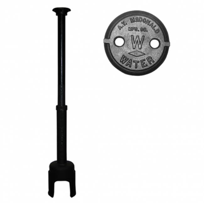 A Y McDonald MFG CO 4513-119 5603 6 ARCH CURB BOX 2 HOLE LID W/5674 54 ...