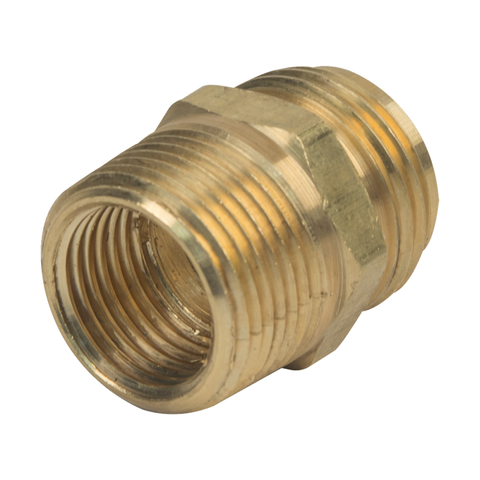 BrassCraft HU22-12-12 Brass Male Garden Hose Adapter 3/4 Male Hose Thread x 3/4 MIP