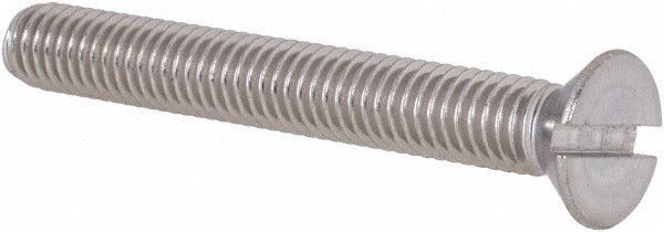 VALUE COLLECTION Value Collection R63060480 10-32 Flat Head Slotted Screw Ss 18-8