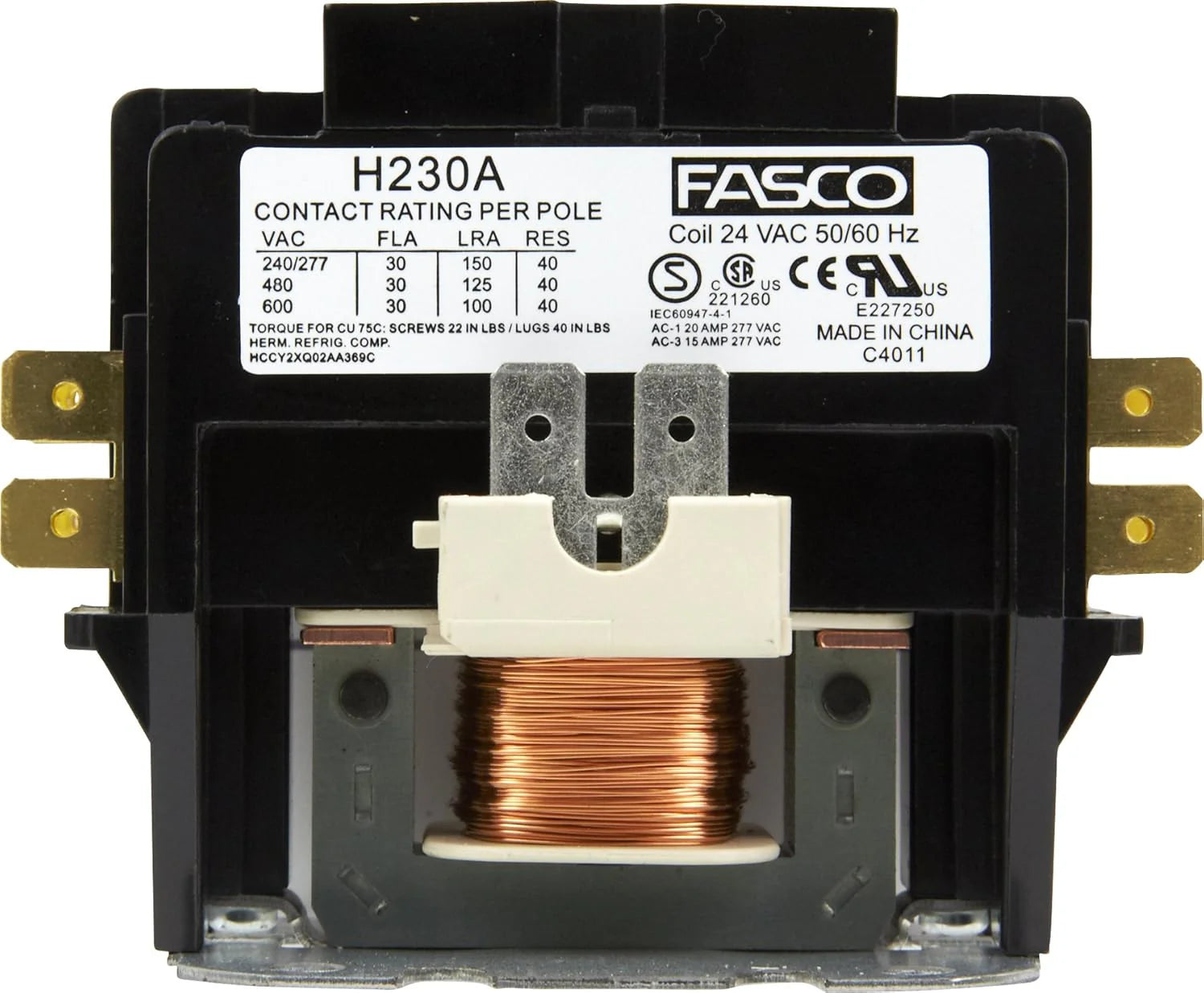 PRECISION ELECTRIC MOTOR SALES H230A CONTACTORS
