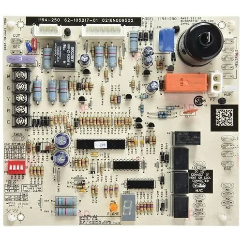 RHEEM Rheem 62-105217-01 Integrated Furnace Control Board for HVAC Systems