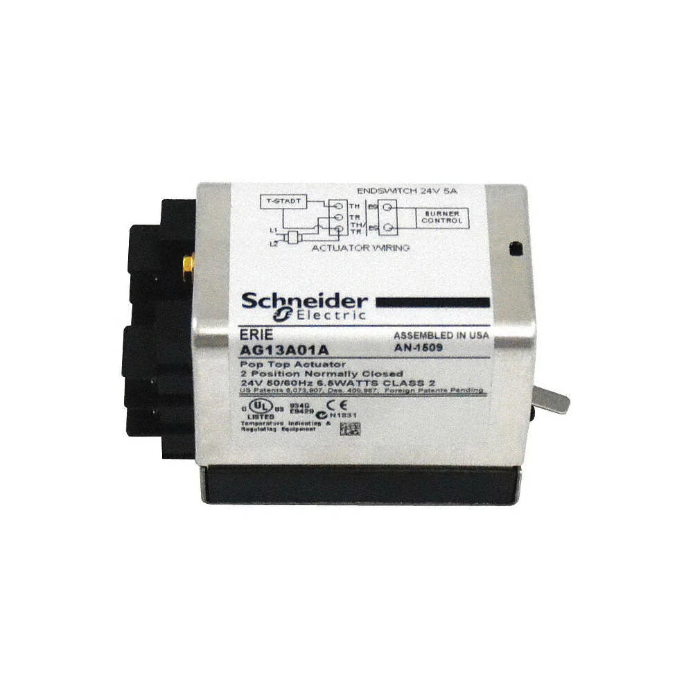 SCHNEIDER ELECTRIC Schneider Electric AG13A01A Tac Erie Spring Return Two-Position General Close-Off Actuator with End Switch, Normally Closed