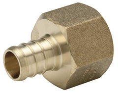 Zurn QQUFC33GX Crimp XL Female Adapter, 1/2 Barb x 1/2 FPT, Brass (Pack of 50)