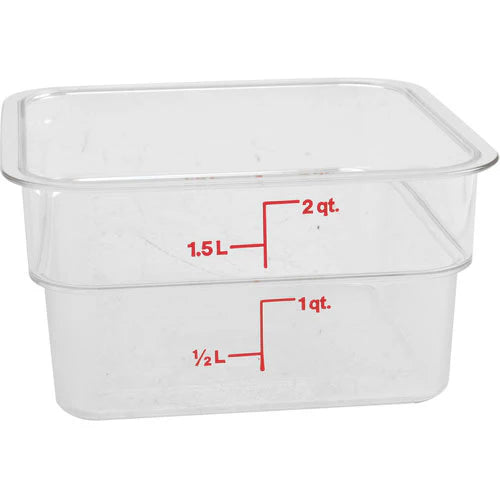 Cambro 2SFSCW Container SQ Clear 2QT Replacement MPN