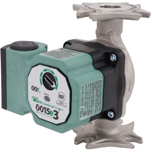 Taco 0015E3-SF4 ECM High-Efficiency Wet Rotor Circulator Pump 120v Stainless Steel