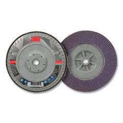 3M 7100178236 Flap Disc 769F 7 Inch Diameter 80+ Grit 5/8 Inch-11 Arbor 8600 RPM