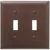 LEGRAND Legrand TP2 Trademaster 2 Gang Toggle Wall Plate