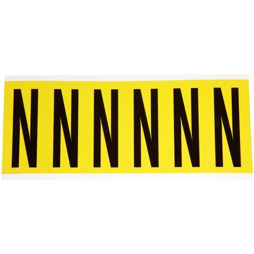 BRADY Brady 3450-N Letter N 3 in (Card of 6 Labels)