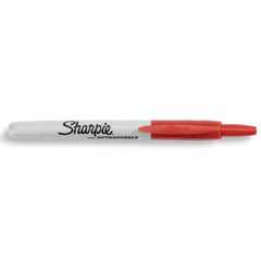 Marking Pens PMFRTR Retractable Permanent Marker Red 1 Each