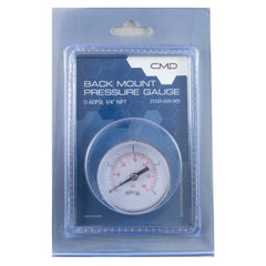 Custom Molded Products 25501-020-900 0-60 Pressure Gauge With Bezel Back Mount Clam Shell Pack