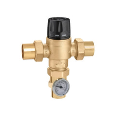 CALEFFI 523177A High-Flow Thermostatic Mixing Valve 1-1/4 inch Sweat Connection ASSE1017