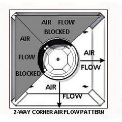 AIR DIFFUSER 2WAY CRNR (16NECK) for Mavrik 5561079