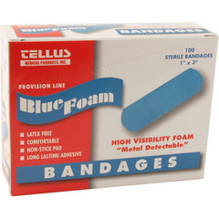 BANDAGES-BLUE ADHESIVE 1X3 BX/100 8011114 for Mavrik 8011114