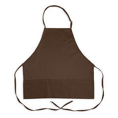 KNG 1040COF Bib Apron Coffee 3 Pocket for Mavrik