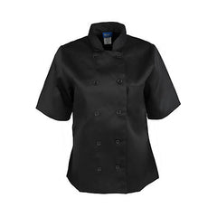 Chef Coat Black Short Sleeve 1875L for Mavrik