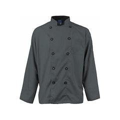 KNG M Active Chef Coat Mens Slate Black LS 2122SLBKM for Mavrik