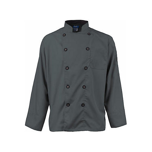 KNG Active Chef Coat XL Slate/Black for Mavrik 2122SLBKXL