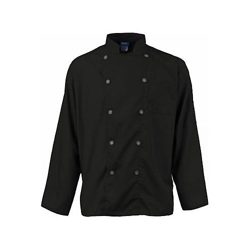 KNG Active Chef Coat 2XL Mens Black Slate LS 2122BKSL2XL for Mavrik 2122BKSL2XL