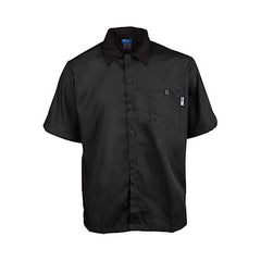 KNG XL Active Chef Shirt Black SS for Mavrik 2240BKBKXL