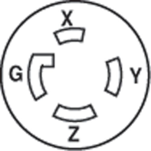 RECEPTACLE LOCKING L15-30R 250 V 30 AMP for Mavrik 2531027