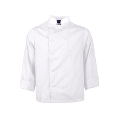 KNG Large LW Chef Coat White Long Sleeve for Mavrik 2577WHTL