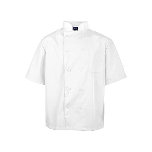 Chef Coat White Short Sleeve 2578WHTXL for Mavrik 2578WHTXL