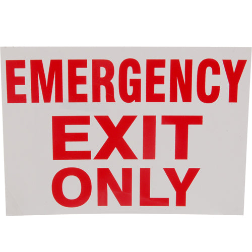 Emergency Exit Only Sign 7X10 2801314 for Mavrik