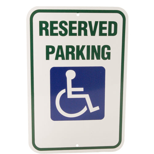 SIGN RESERVED PARKING 12X18 for Mavrik 2801212