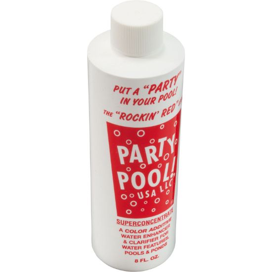 Party Pool! USA LLC ROCKINRED Pool color Additive, Party Pool, 8oz Bottle, RockingRed