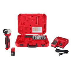 Milwaukee Tool 2435CU-21S M12 Cable Stripper Kit with 17 Cu THHN/XHHW Bushings