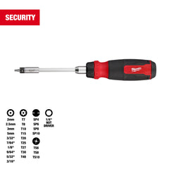 Milwaukee Tool 48-22-2912 Screwdriver 27-in-1 Ratcheting Security Multi-Bit