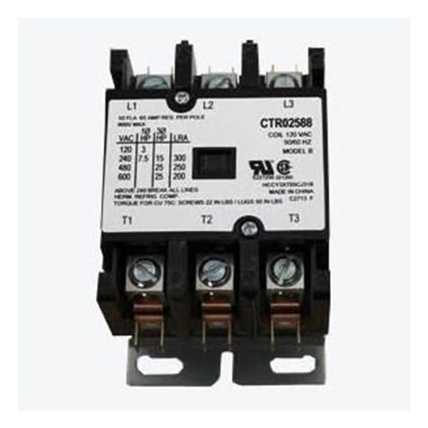 Trane CTR2592 120V 3-Pole 50Amp Contactor