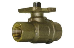 Johnson Controls VG1241CN+9T4GGA Two-Way Plated Brass Trim NPT End Connections Ball Valve with Electric Actuator